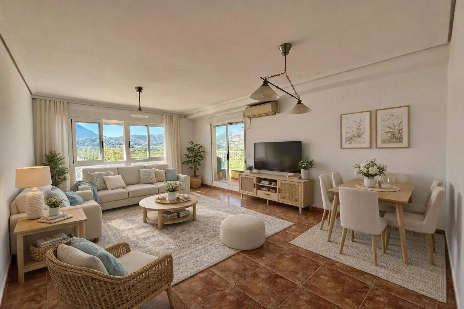 Living room of Attic for sale in Potries  with Terrace
