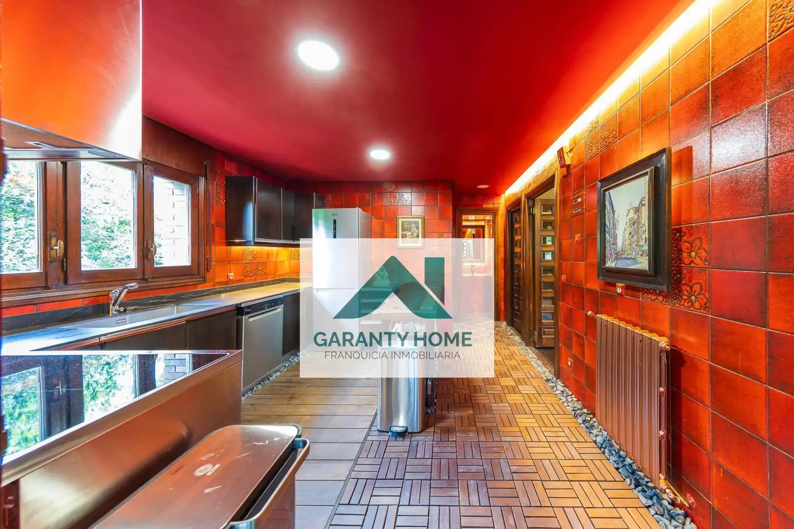 Kitchen of Flat for rent in Las Rozas de Madrid  with Air Conditioner, Heating and Private garden