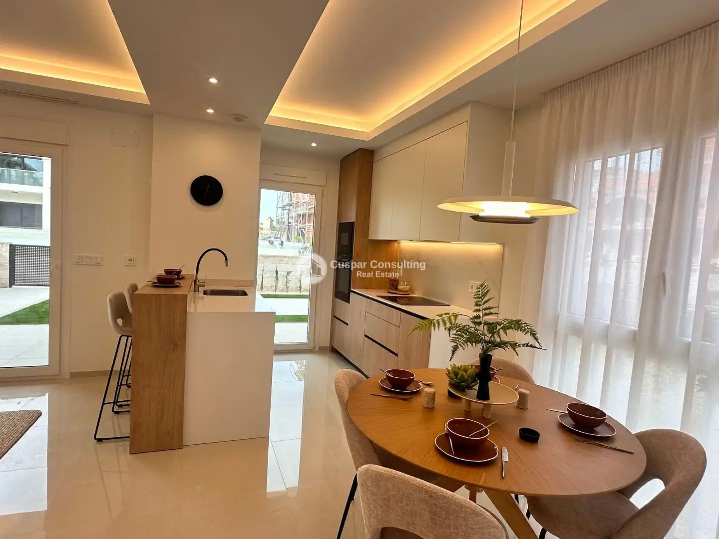 Cocina de Apartamento en venta en Rojales con Aire acondicionado, Calefacción y Jardín privado