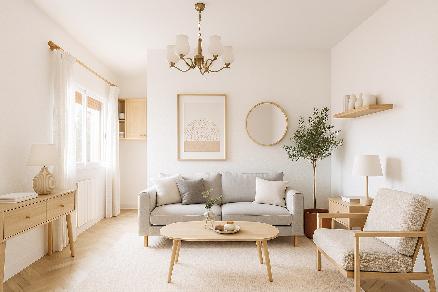 Living room of Flat for sale in Esplugues de Llobregat  with Heating