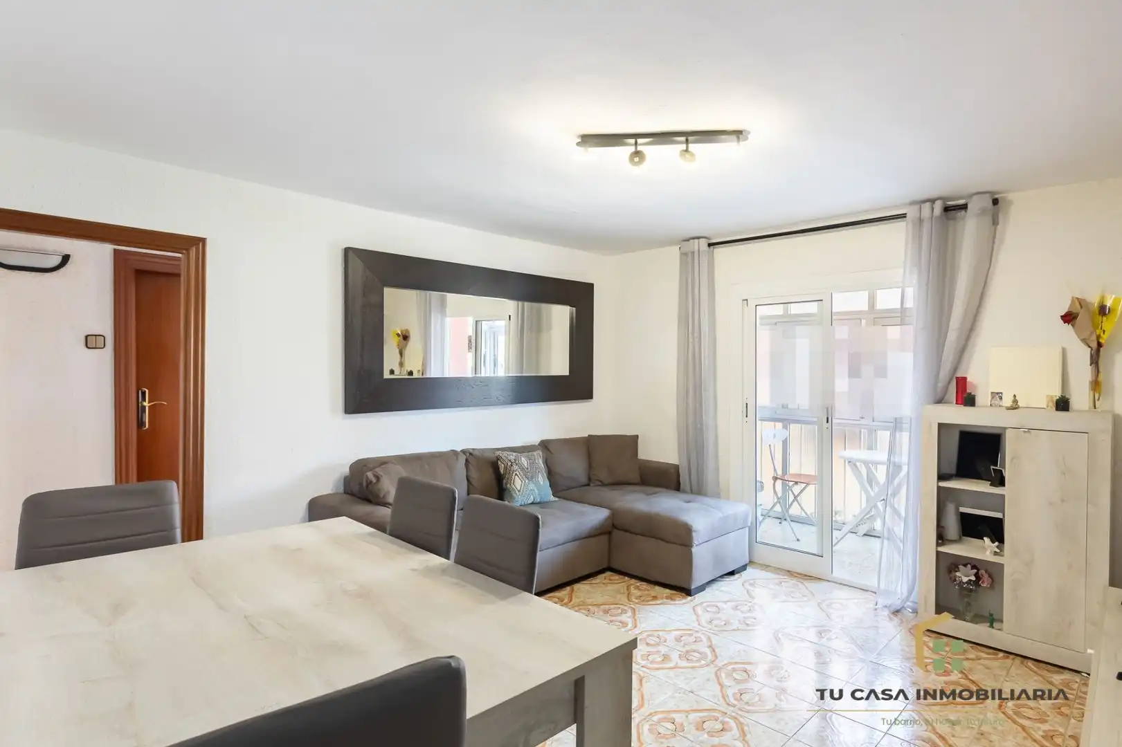 Wohnzimmer von Wohnung zum Verkauf in Badalona mit Klimaanlage