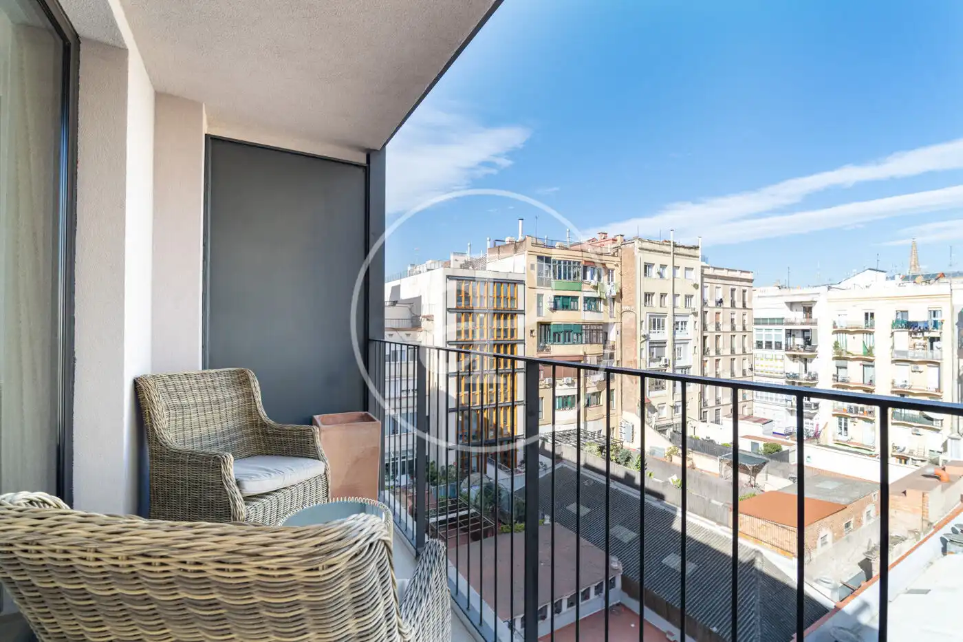 Terrasse von Dachboden zur Miete in Barcelona mit Klimaanlage, Heizung und Terrasse