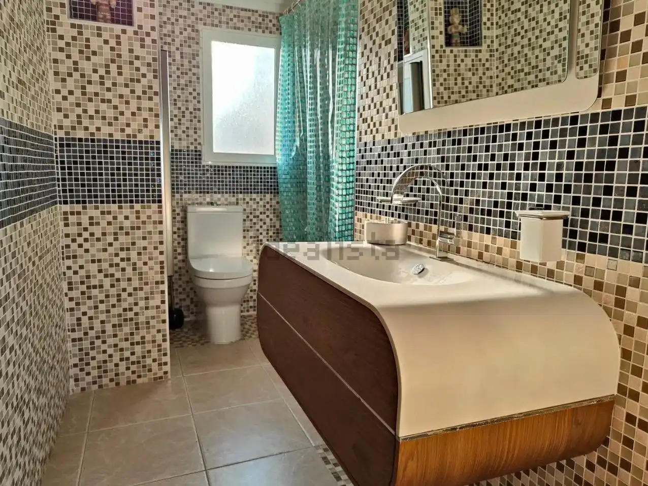 Bany de Apartament en venda en Gandia amb Aire condicionat, Jardí privat i Terrassa