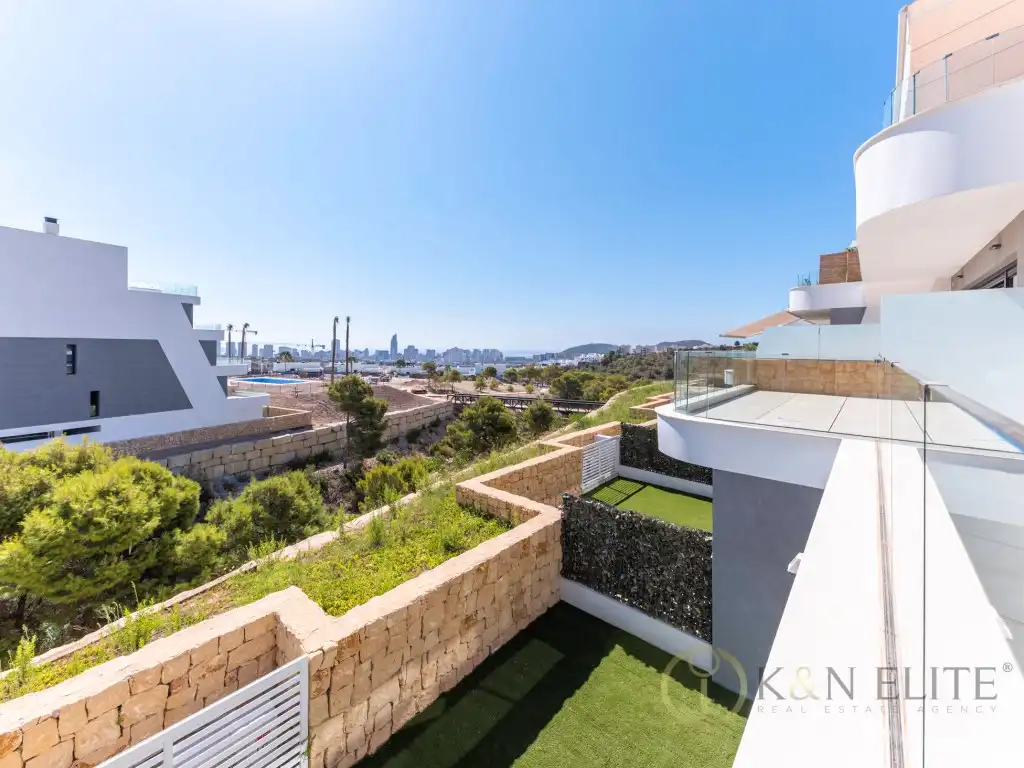 Terrasse von Maisonette zum Verkauf in Benidorm mit Klimaanlage und Terrasse