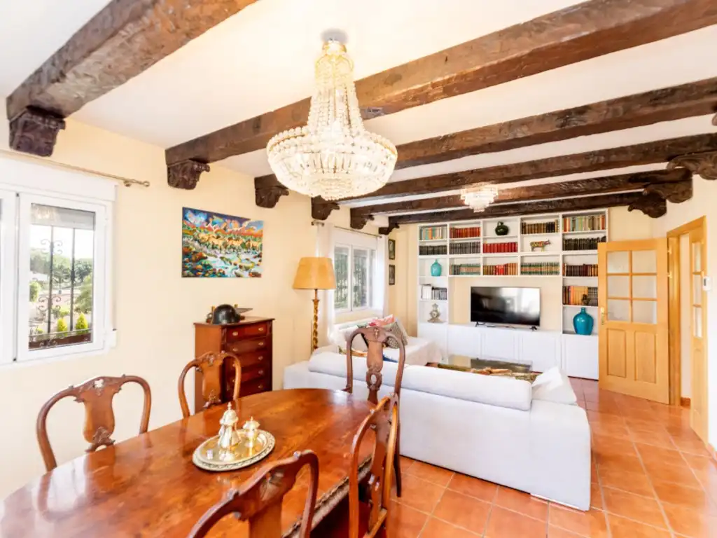 Sala de estar de Casa o chalet en venta en Galapagar con Jardín privado, Terraza y Trastero