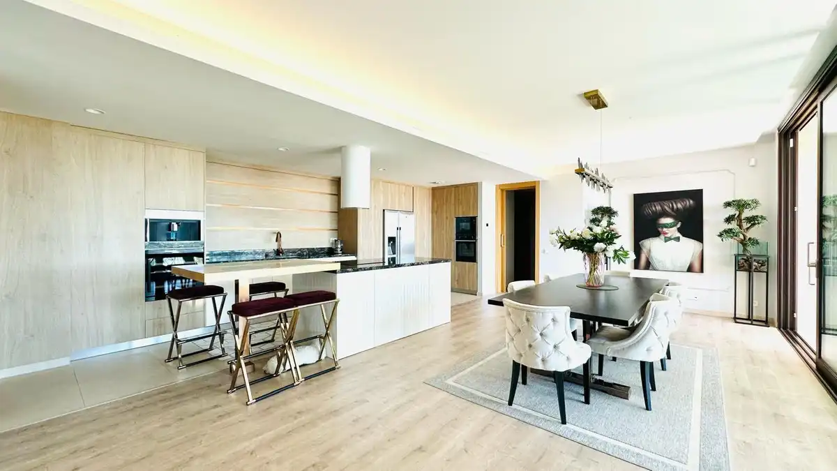 Kitchen of Flat for sale in Mijas  with Air Conditioner, Terrace and Storage room