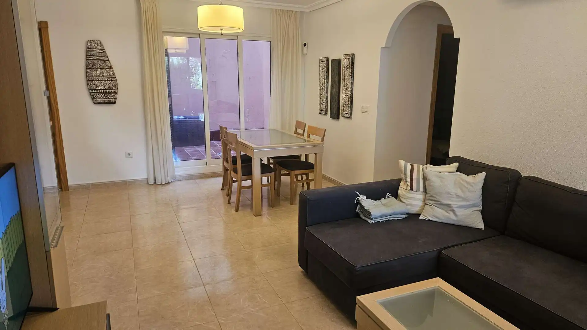 Wohnzimmer von Erdgeschoss zum Verkauf in Manacor mit Klimaanlage, Terrasse und Möbliert