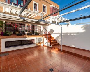 Terrace of House or chalet for sale in  Almería Capital  with Air Conditioner, Heating and Parquet flooring