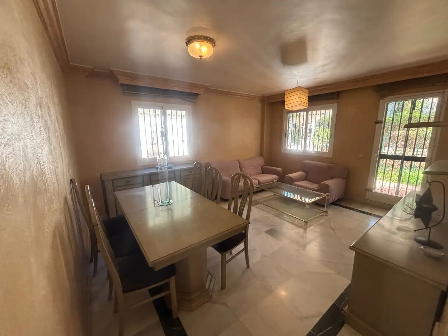 Dining room of Ground floor for sale in Marbella  with Air Conditioner, Private garden and Terrace