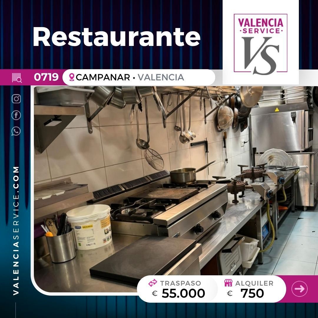 Cocina de Local en traspaso en  Valencia Capital con Aire acondicionado y Terraza