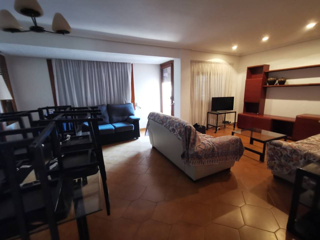 Living room of Flat to rent in Castellón de la Plana / Castelló de la Plana  with Heating, Furnished and Balcony