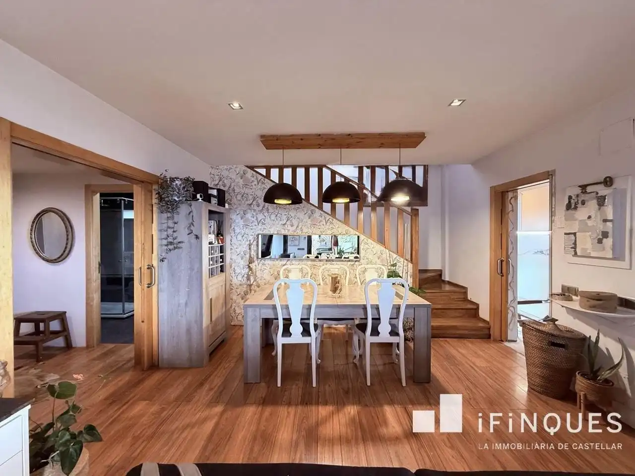 Dining room of Houses for sale in Castellar del Vallès  with Air Conditioner, Heating and Private garden