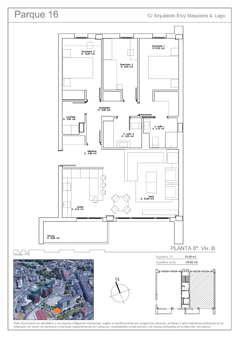 Piso en venta en Rúa Eloi Maquieira Arquitecto, 10, A Milagrosa