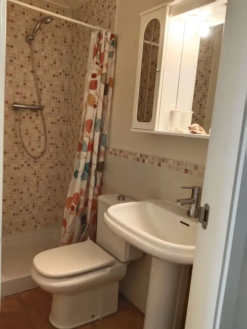 Bathroom of Flat for share in Polop  with Air Conditioner, Terrace and Furnished