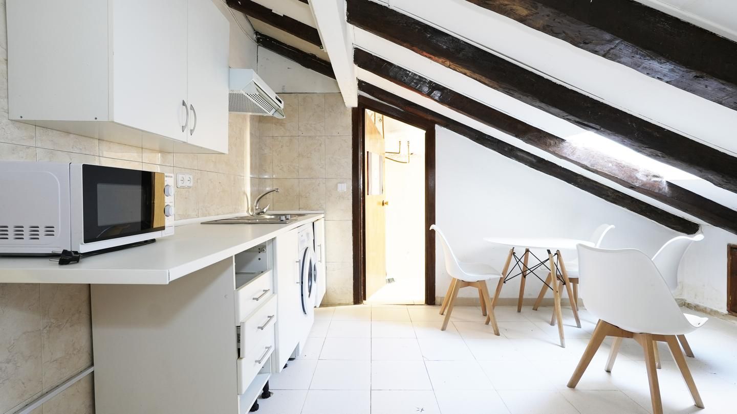 Kitchen of Flat for sale in  Madrid Capital  with Heating