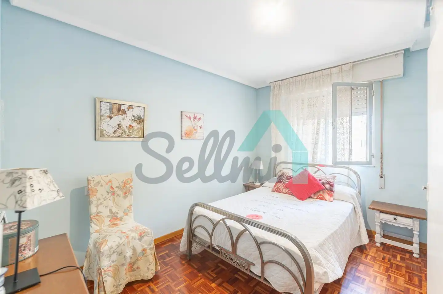 Schlafzimmer von Wohnung zur Miete in Castrillón mit Heizung, Parkett und Terrasse