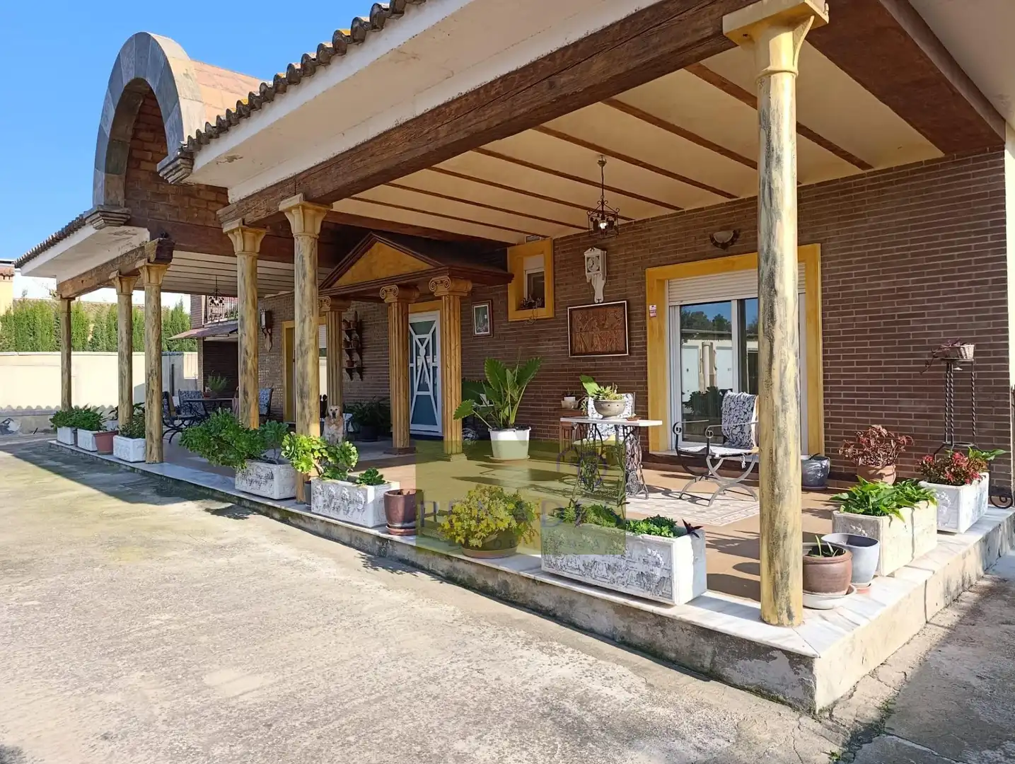 Terrassa de Casa o xalet en venda en Ontinyent amb Aire condicionat, Jardí privat i Terrassa