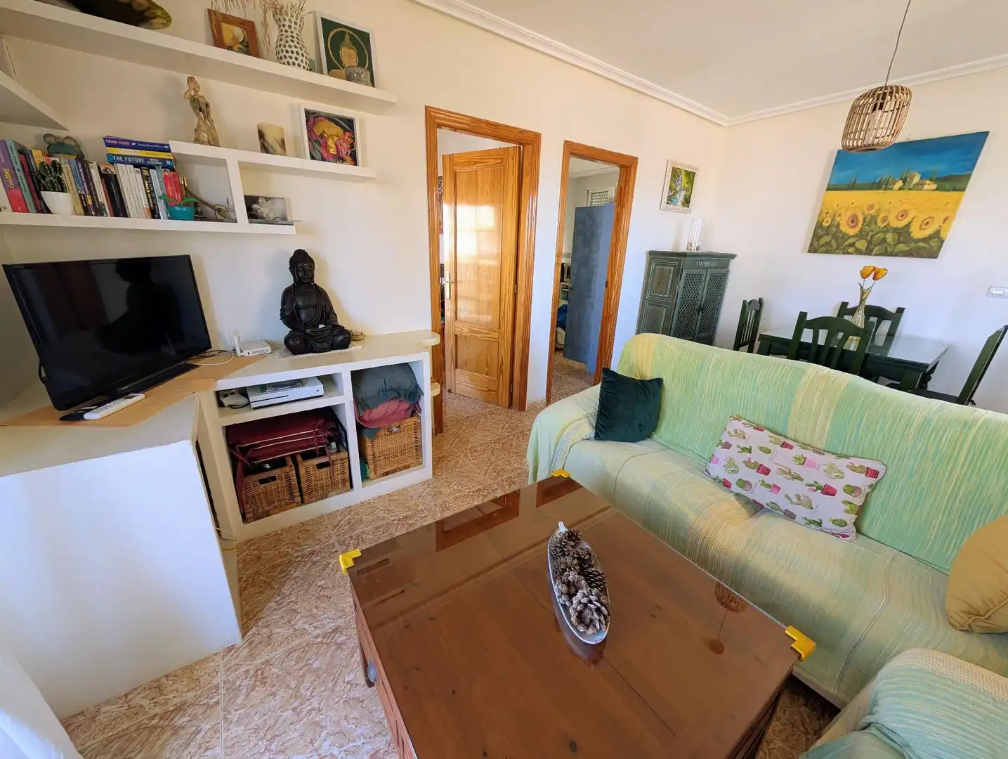 Sala d'estar de Apartament de lloguer en Cartagena amb Aire condicionat i Terrassa