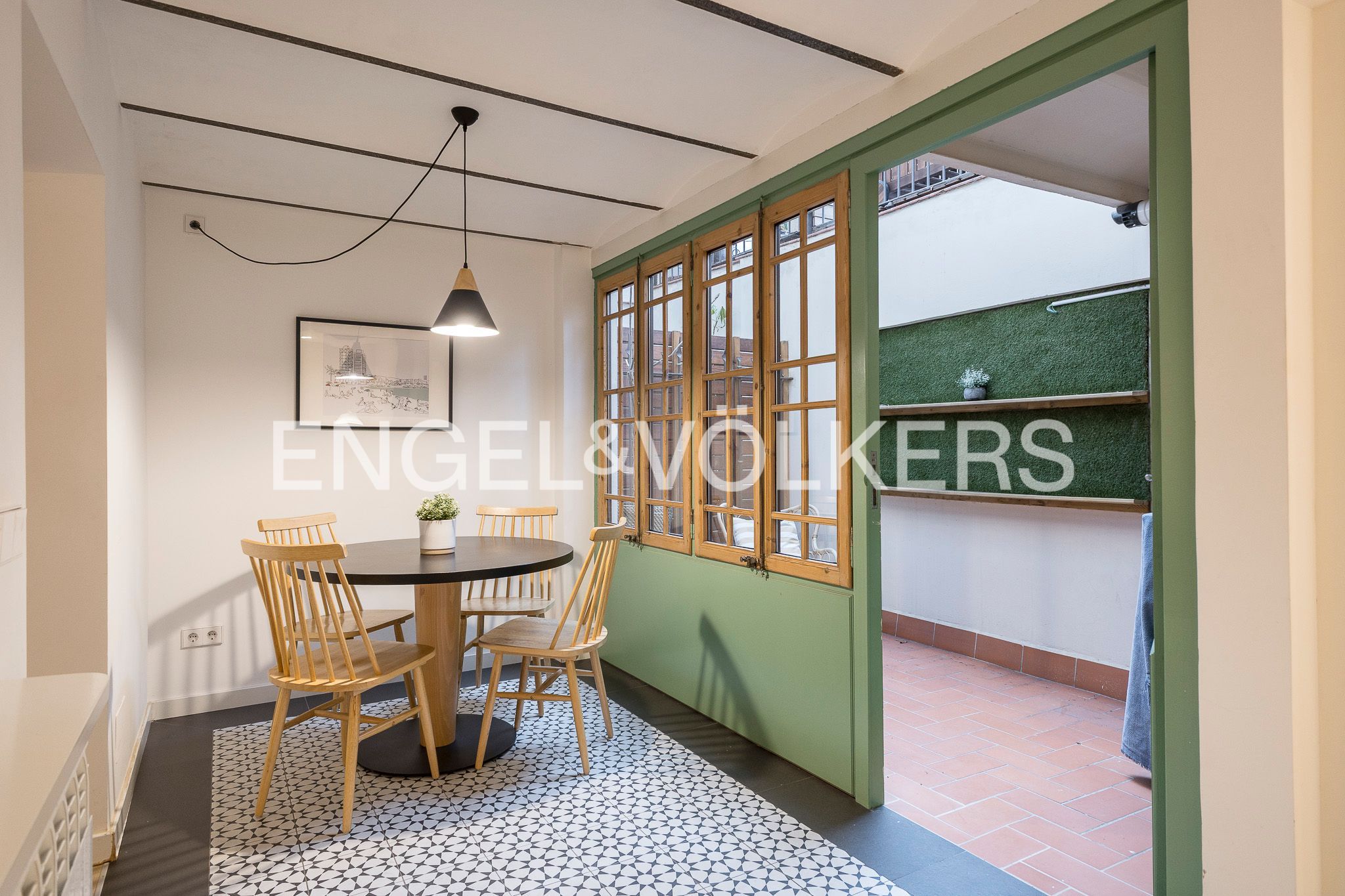 Menjador de Pis en venda en  Barcelona Capital amb Aire condicionat, Calefacció i Terrassa