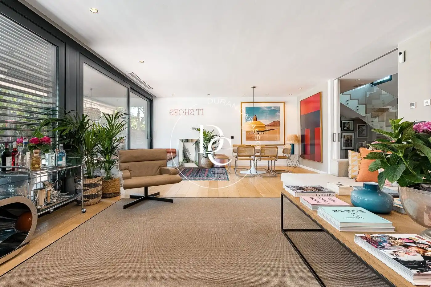 Sala de estar de Casa o chalet de alquiler en Sitges con Aire acondicionado, Calefacción y Jardín privado
