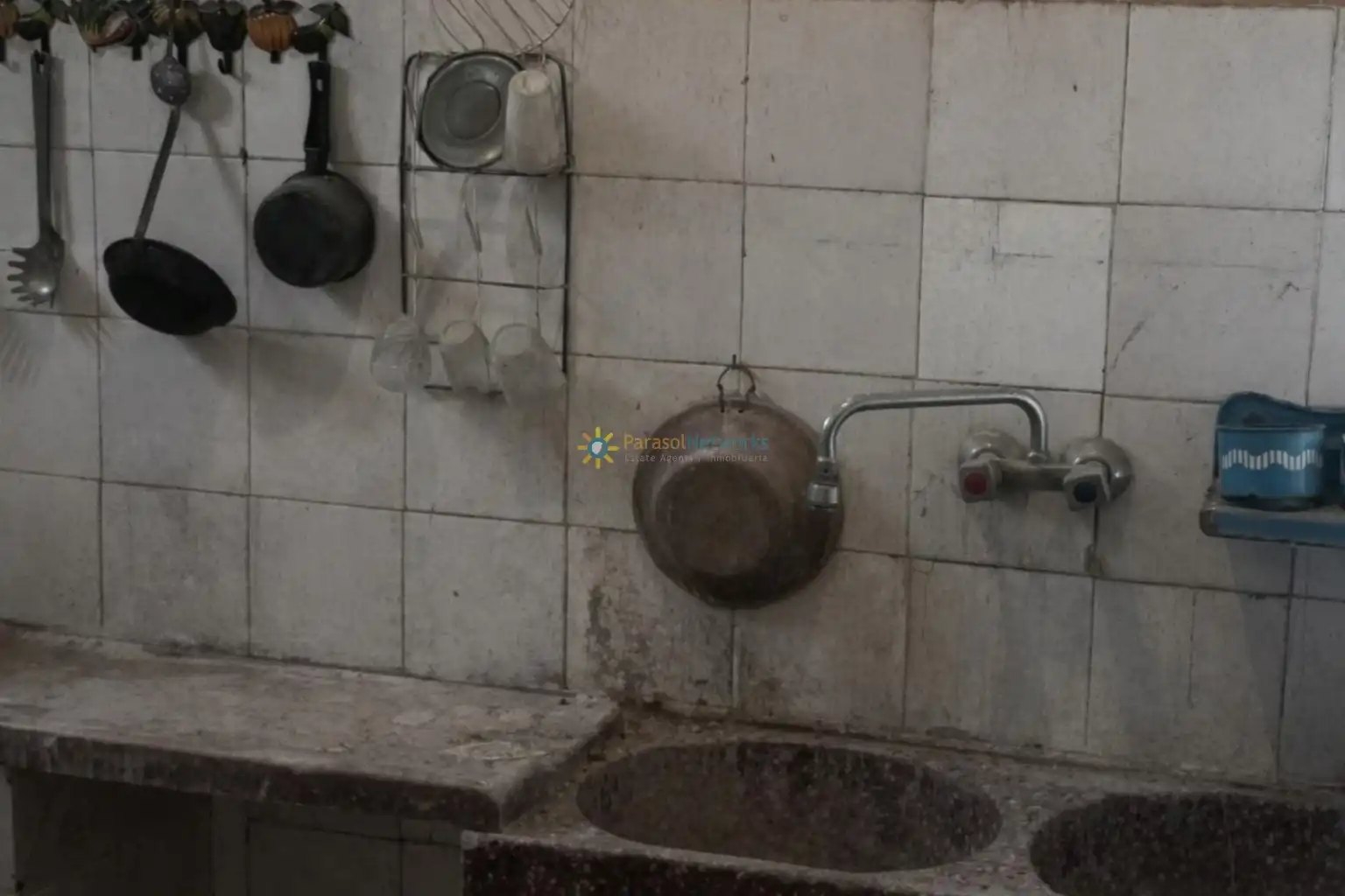 Cocina de Casa adosada en venta en L'Olleria con Terraza, Trastero y Balcón
