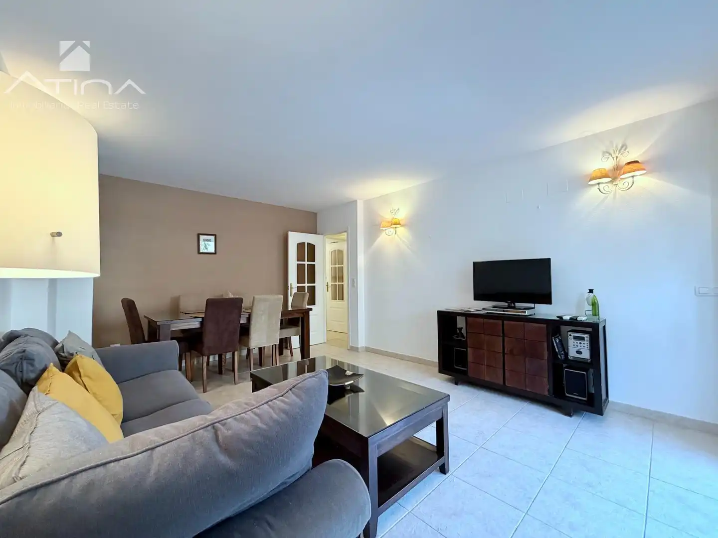 Sala de estar de Apartamento en venta en Jávea / Xàbia con Aire acondicionado, Calefacción y Jardín privado