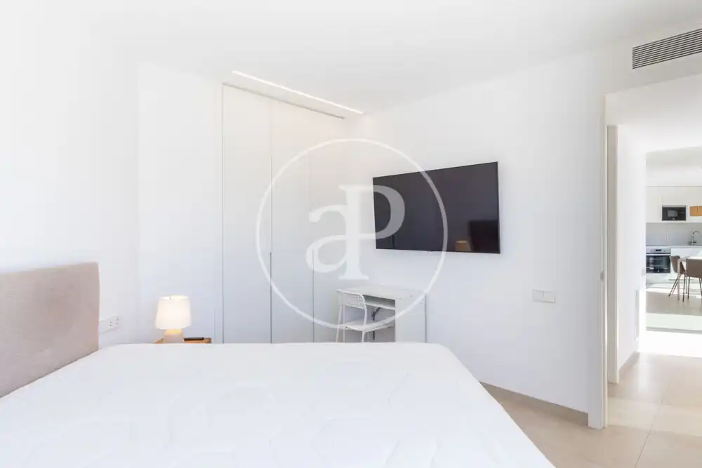 Bedroom of Attic for rent in Valencia  with Air Conditioner, Heating and Terrace