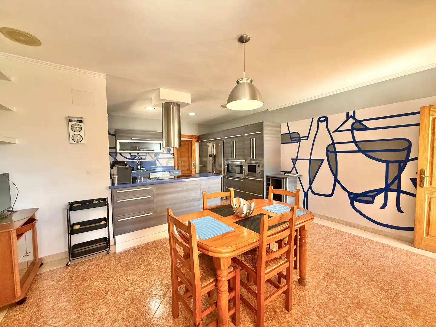 Cuina de Casa o xalet en venda en Calpe / Calp amb Aire condicionat, Jardí privat i Traster