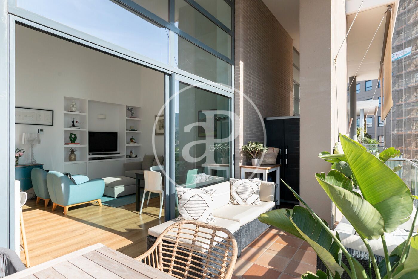 Terrace of Flat for sale in  Barcelona Capital  with Air Conditioner, Heating and Private garden