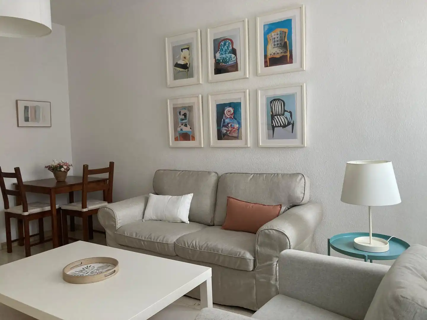 Living room of Apartments for rent in Sevilla  with Air Conditioner, Heating and Furnished