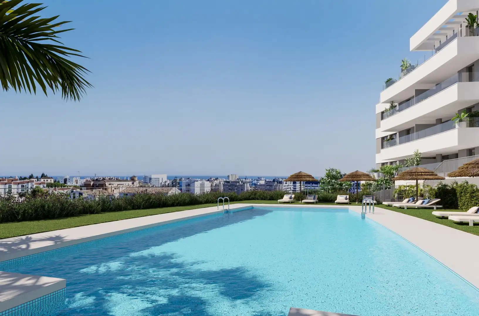 Apartamento con piscina en venta en Estepona Pueblo