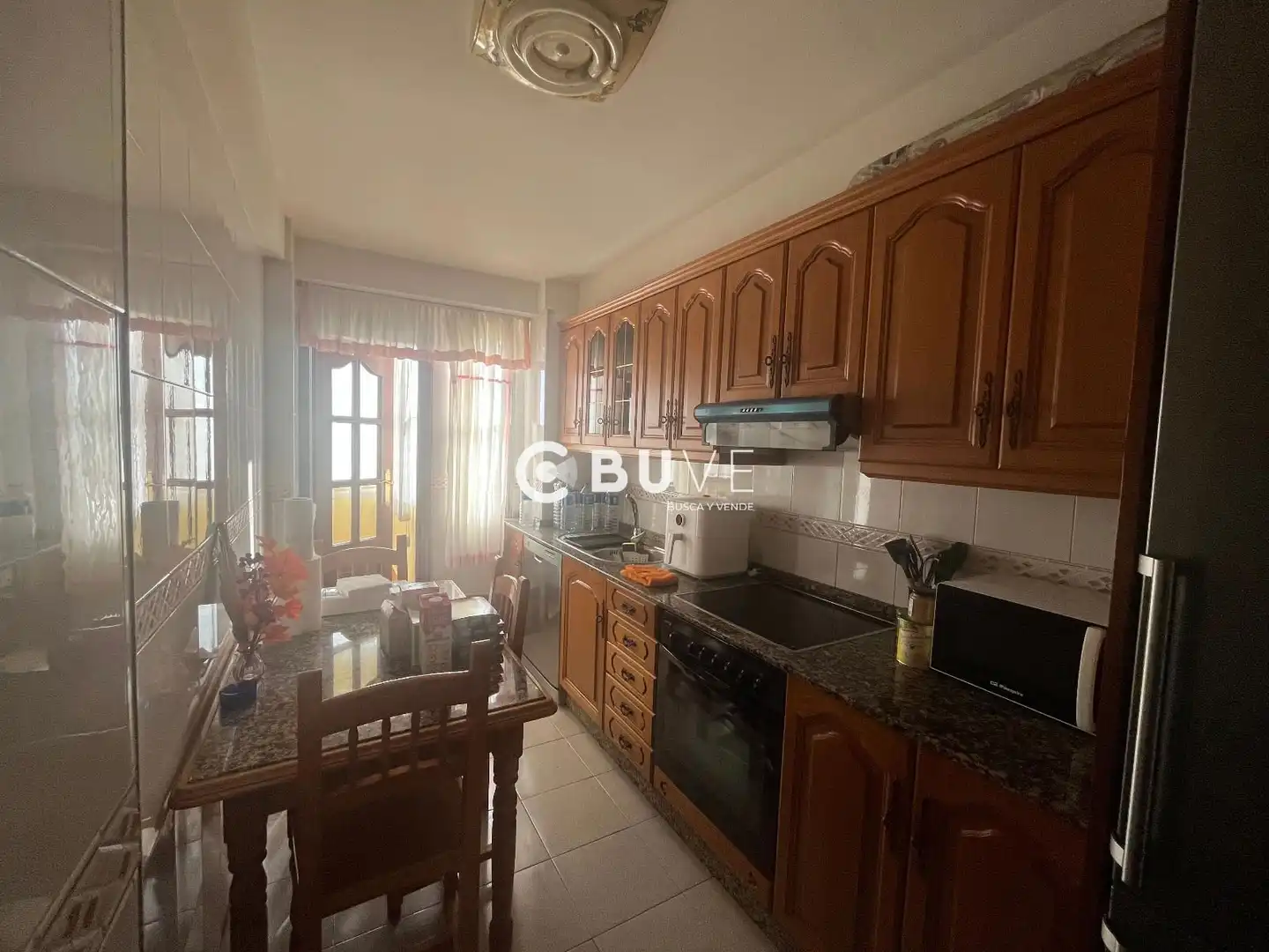 Kitchen of Flat for sale in Ferrol  with Heating, Terrace and Furnished