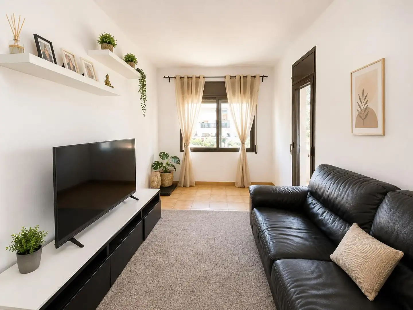 Sala de estar de Piso en venta en Badalona con Balcón
