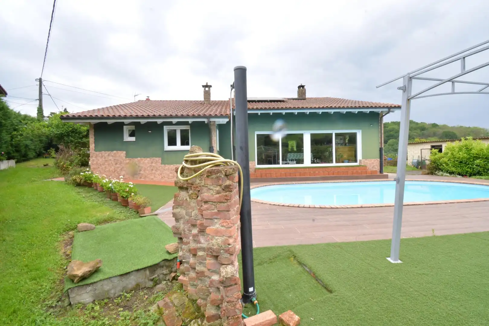 Swimming pool of Houses for sale in Langreo  with Heating, Private garden and Terrace