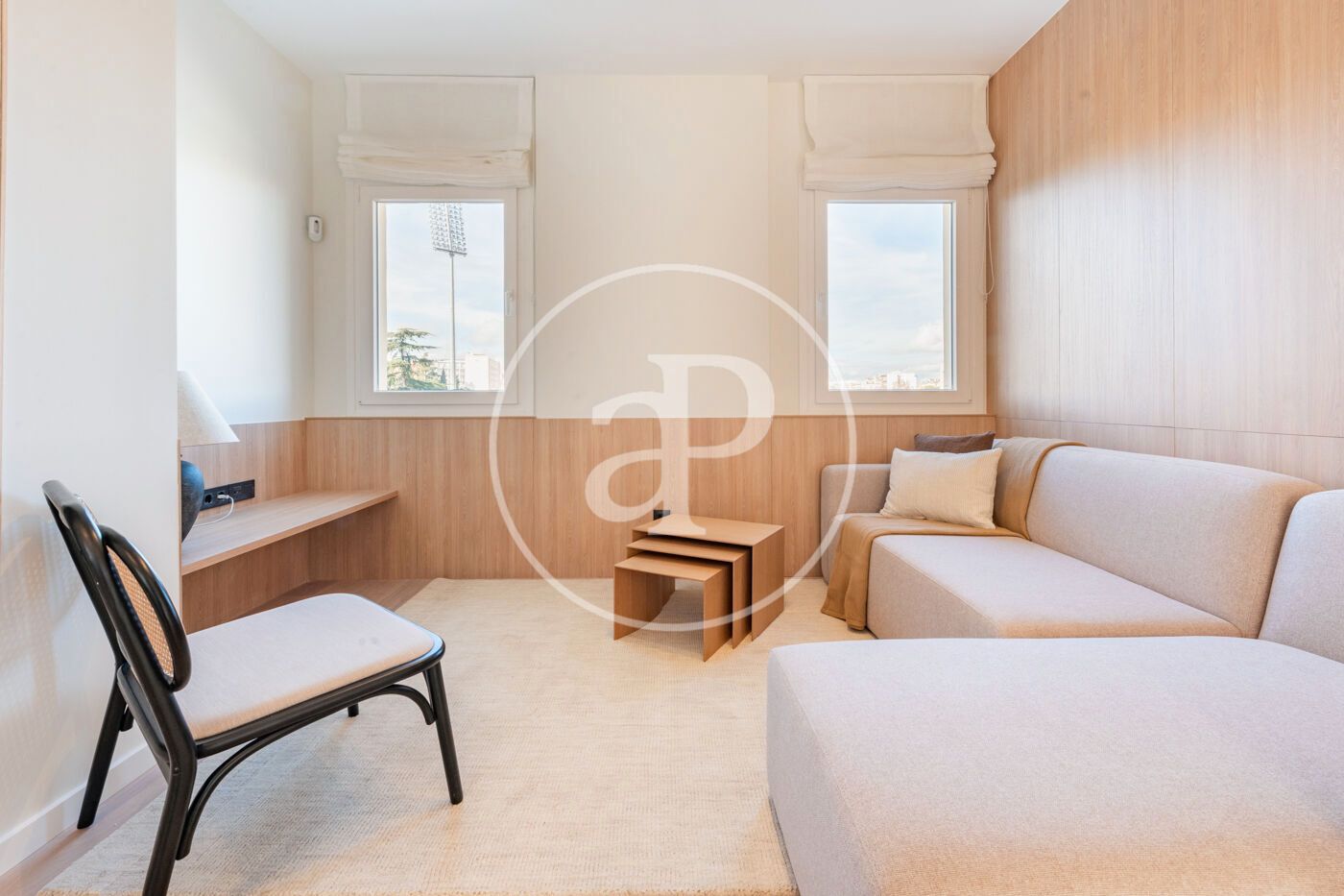 Bedroom of Flat to rent in  Madrid Capital  with Air Conditioner, Heating and Furnished