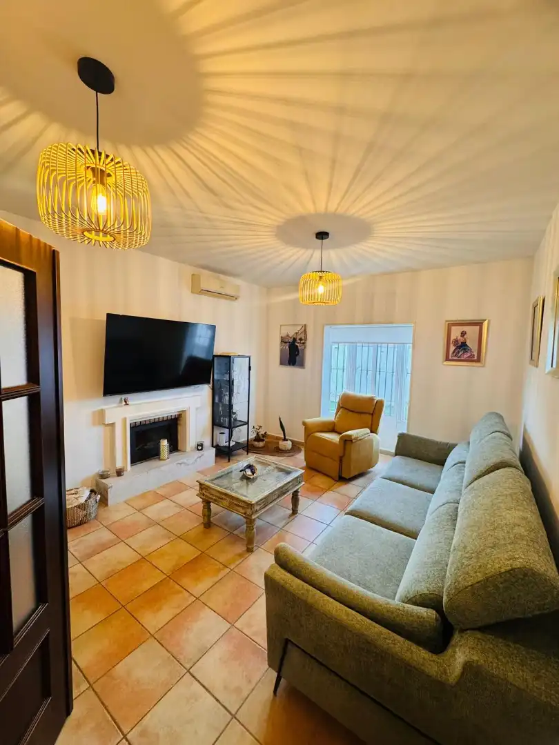 Living room of Houses for sale in Chiclana de la Frontera  with Air Conditioner, Private garden and Storage room