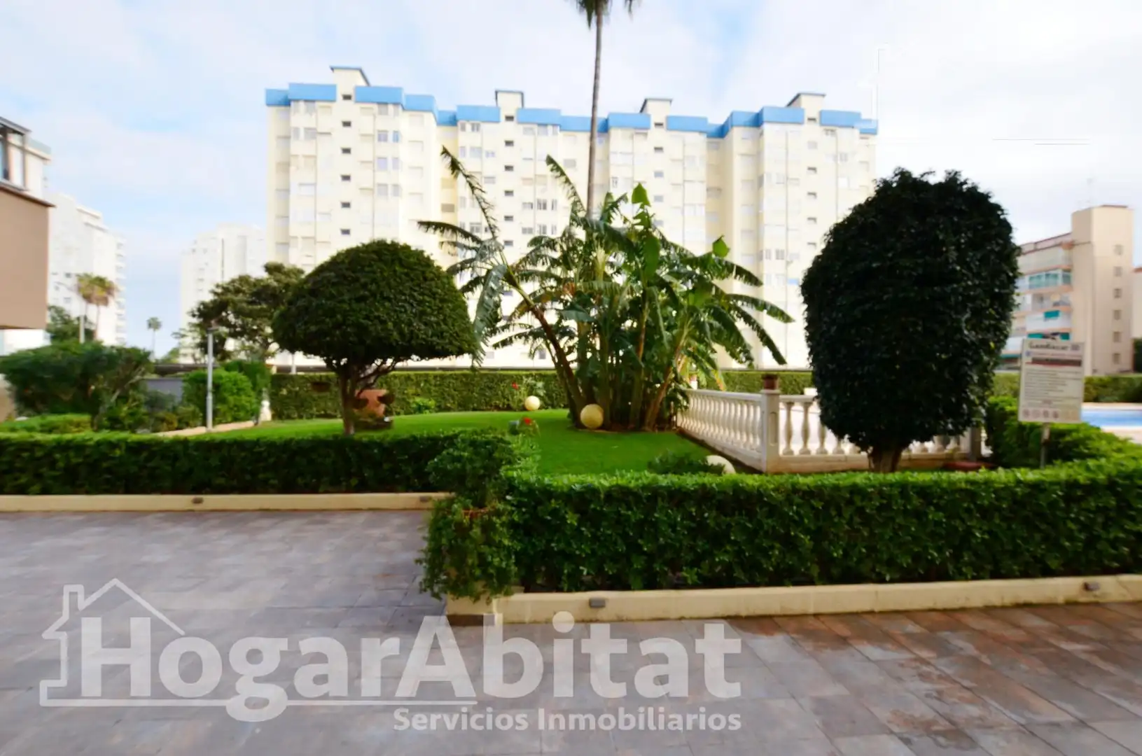Garten von Wohnung zum Verkauf in Gandia mit Klimaanlage, Privatgarten und Gemeinschaftspool