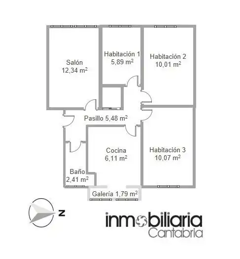 Piso de alquiler en Los Corrales de Buelna  con Amueblado