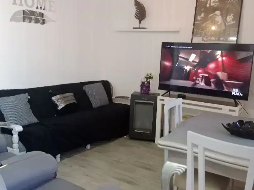 Wohnzimmer von Country house zur Miete in Algueña mit Möbliert