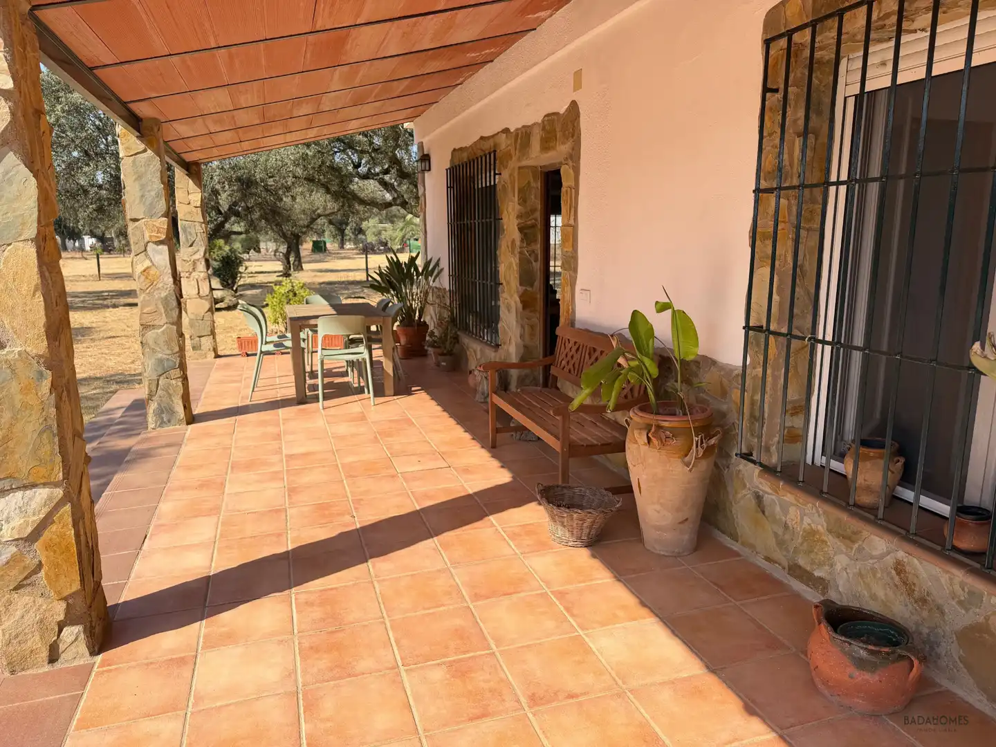 Terraza de Finca rústica en venta en Badajoz con Jardín privado, Terraza y Trastero