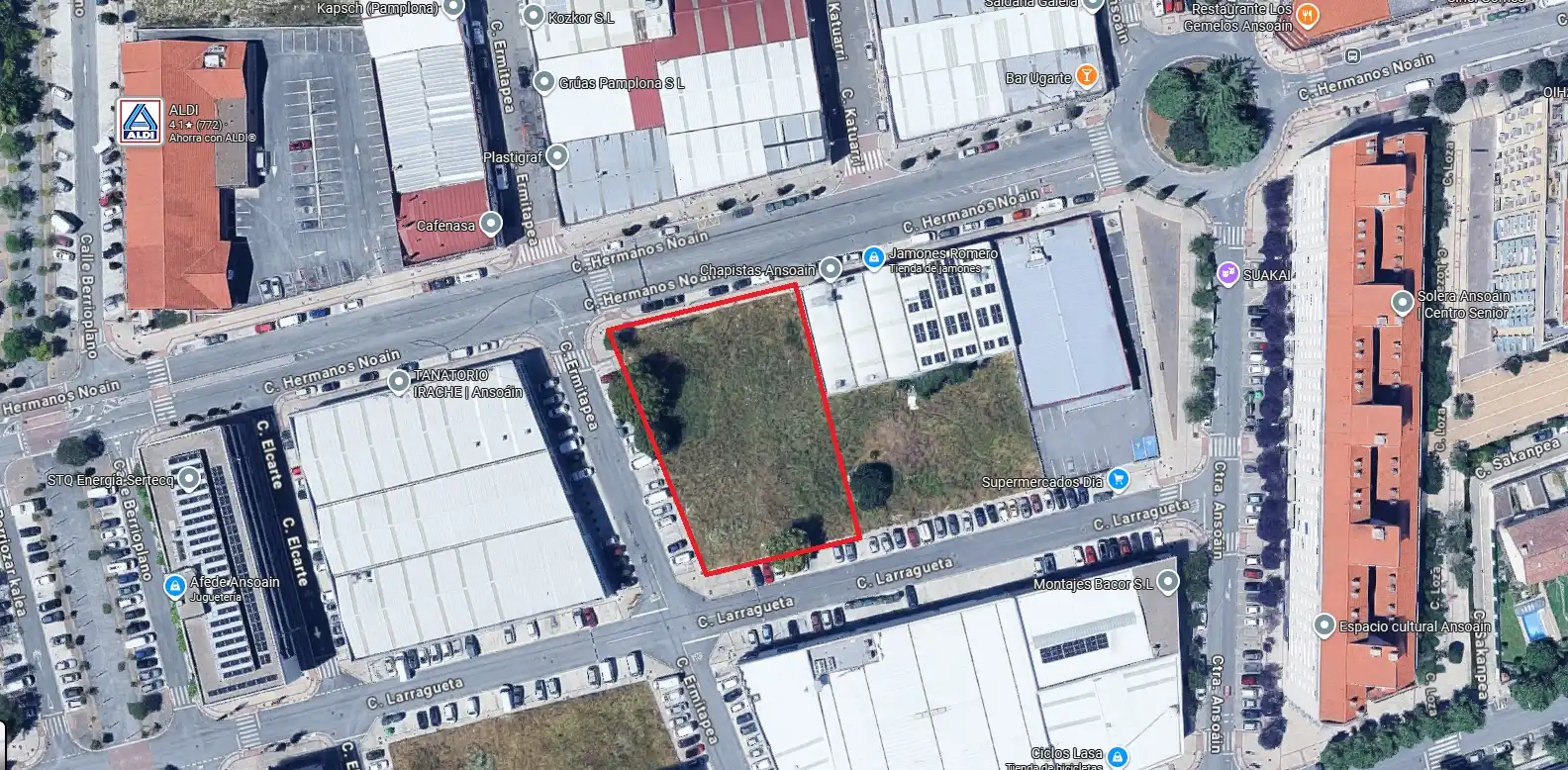 Terreny industrial en venda en Ansoáin / Antsoain