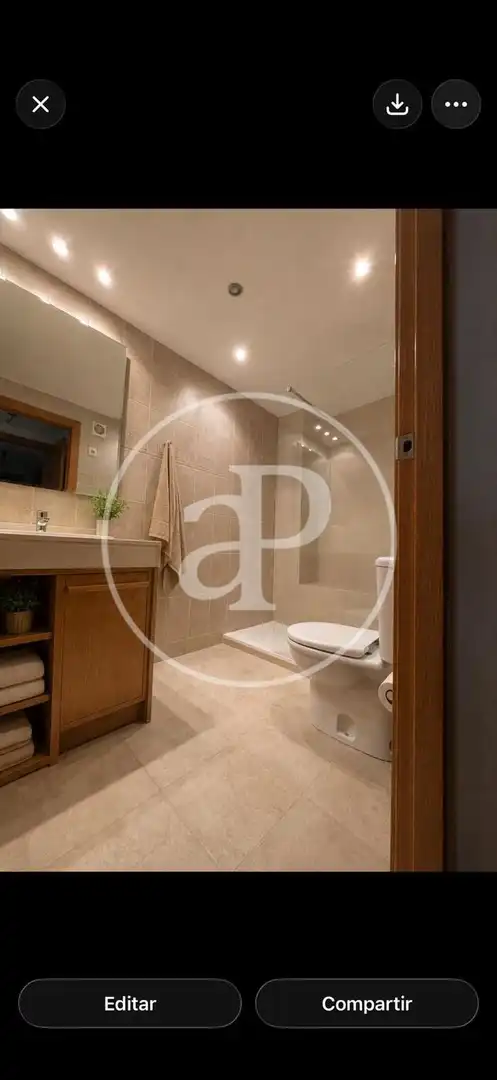 Badezimmer von Wohnung zur Miete in Valencia mit Klimaanlage, Heizung und Abstellraum