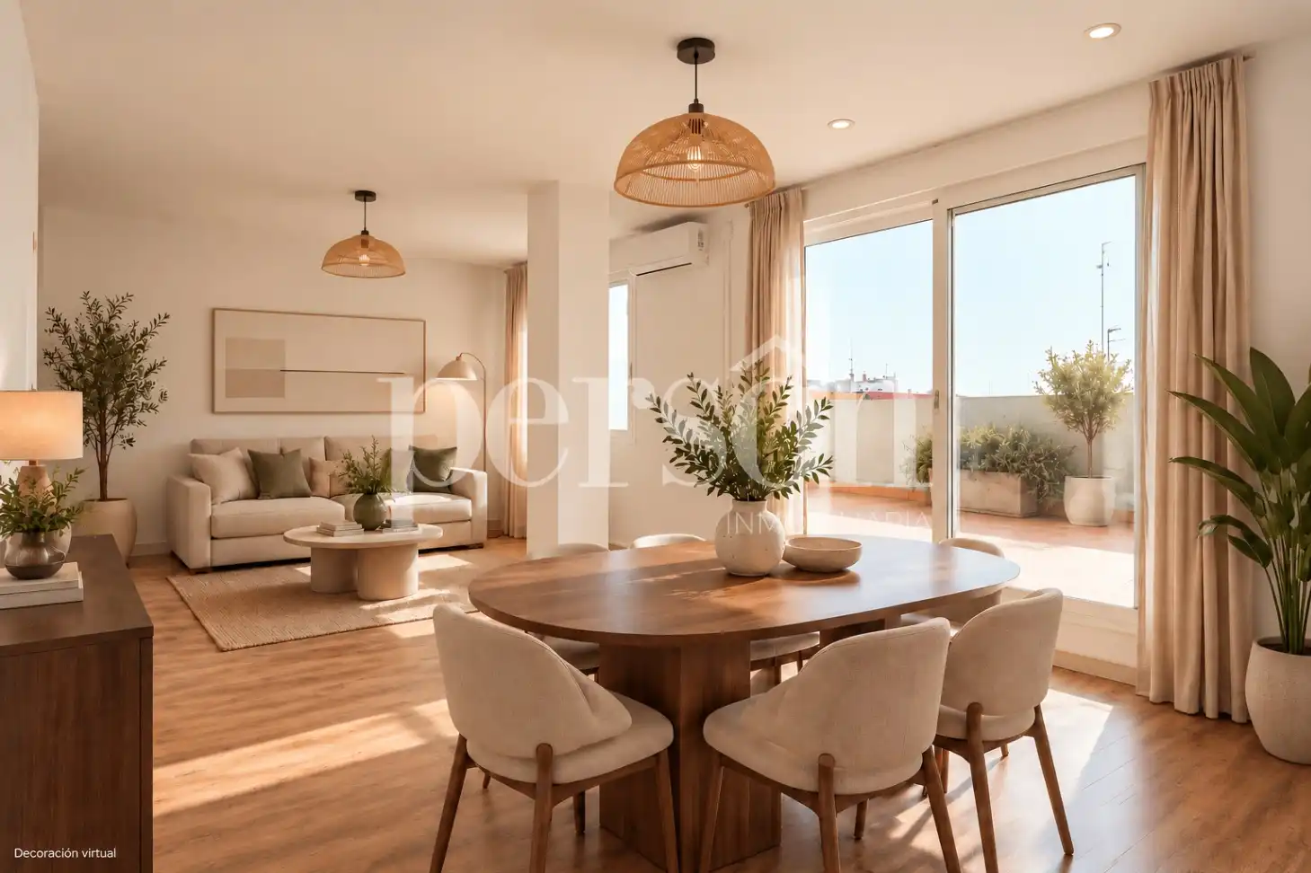 Wohnzimmer von Wohnung zur Miete in Campanar