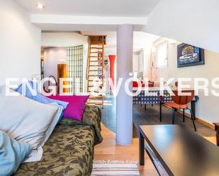 Sala d'estar de Dúplex de lloguer en  Madrid Capital amb Aire condicionat i Calefacció