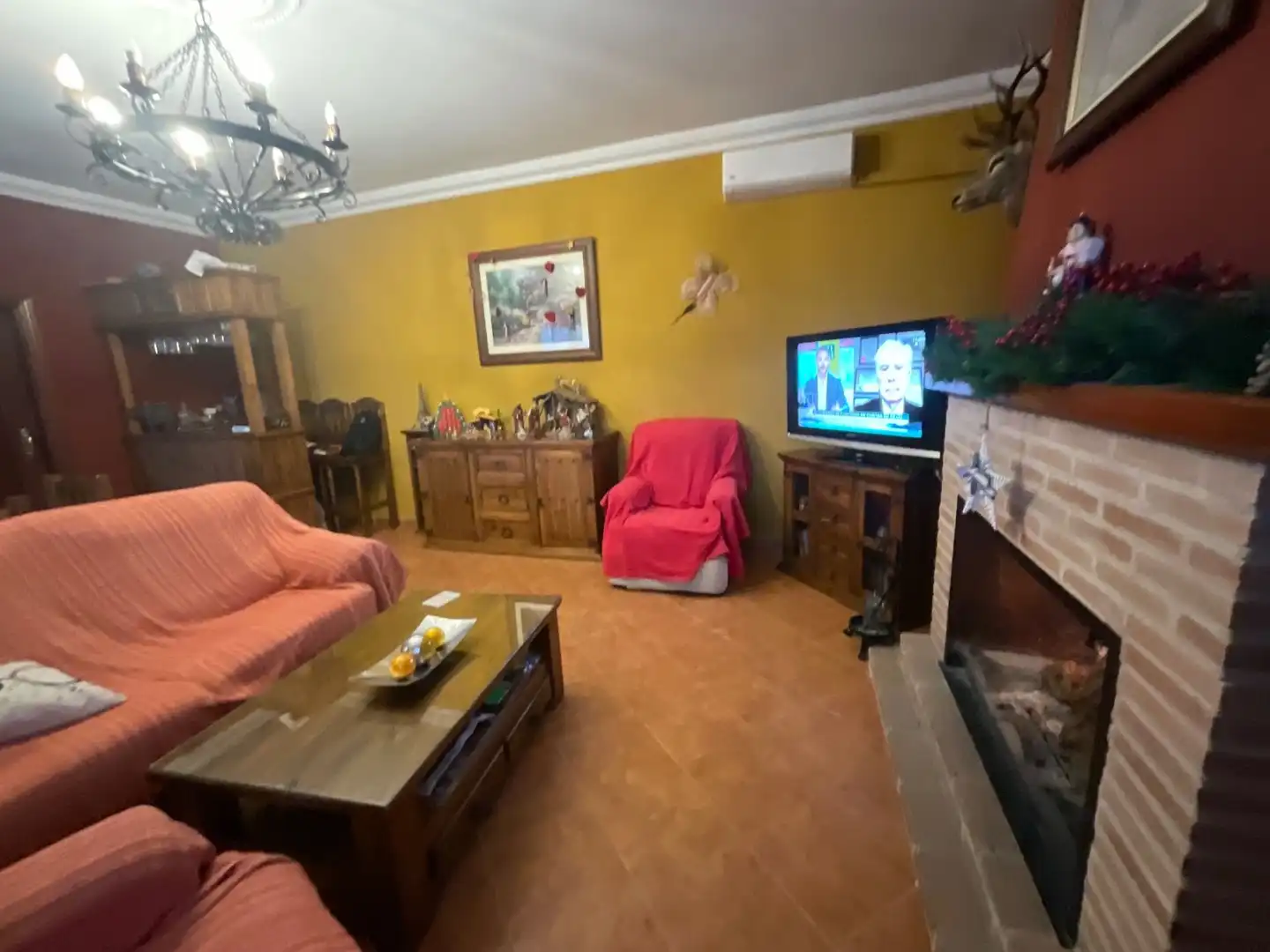 Sala de estar de Finca rústica en venta en Antequera con Aire acondicionado, Jardín privado y Terraza