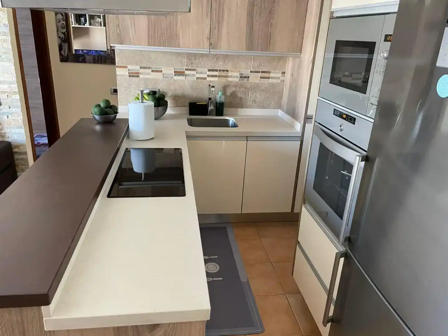 Cocina de Piso de alquiler en Gáldar con Piscina, Amueblado y Horno