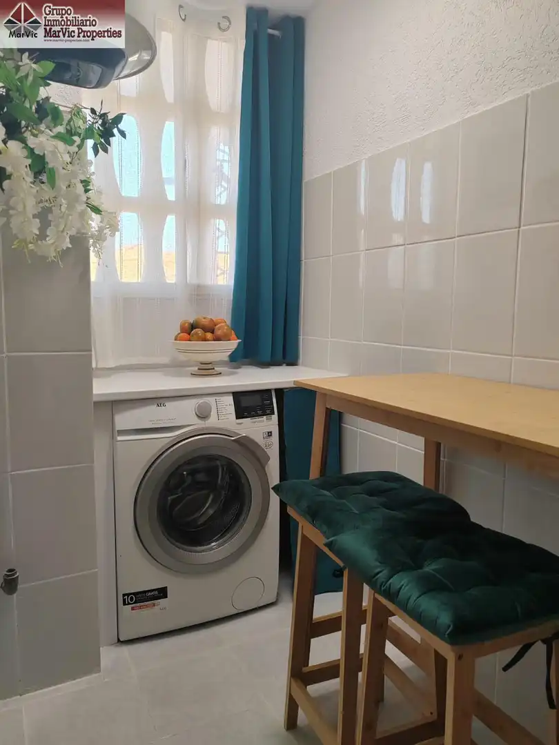 Kitchen of Apartments for sale in Benidorm  with Air Conditioner, Private garden and Furnished