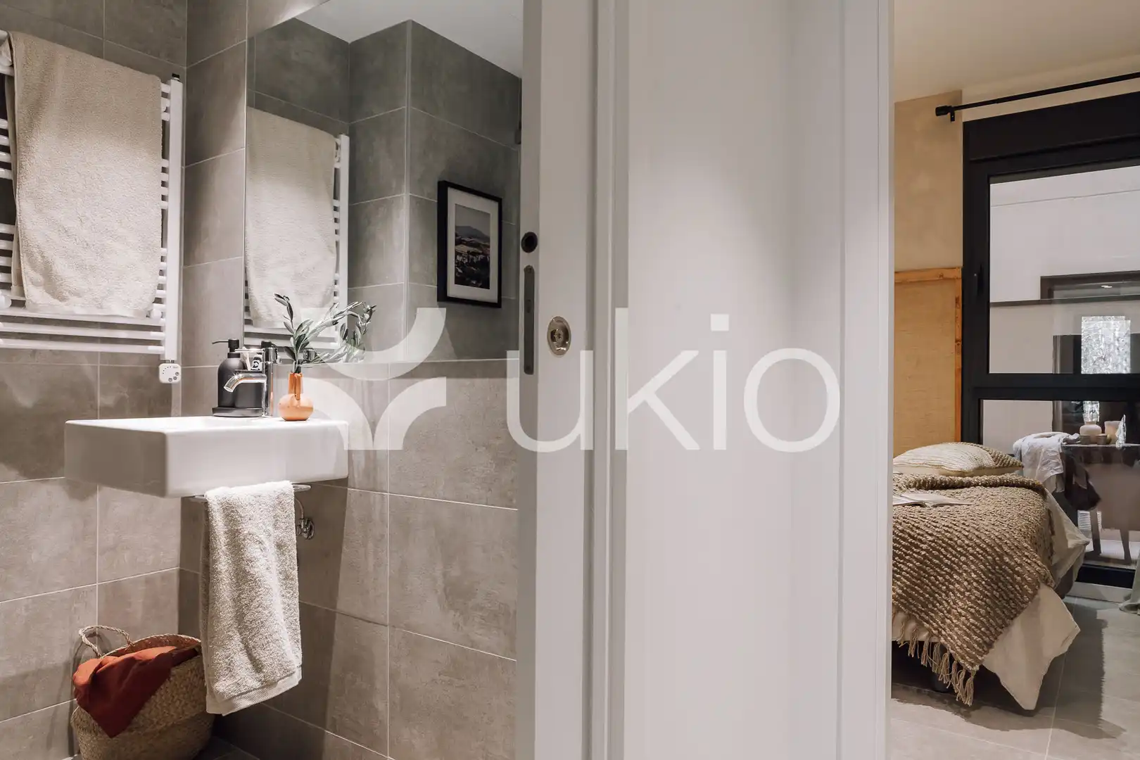 Badezimmer von Wohnungen zur Miete in Barcelona mit Klimaanlage, Heizung und Terrasse