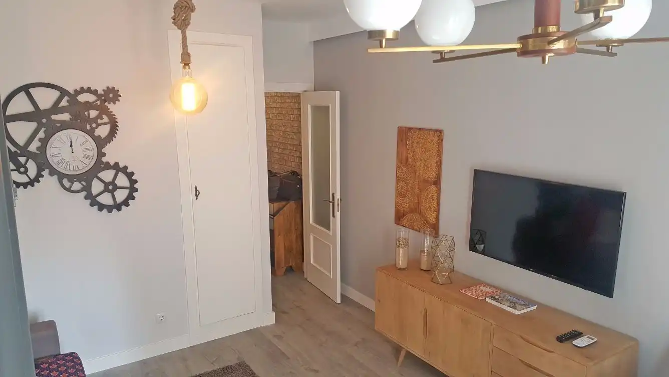 Sala de estar de Ático de alquiler en Madrid con Aire acondicionado, Calefacción y Amueblado