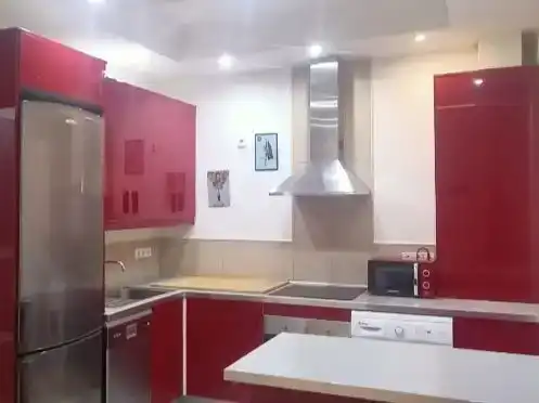 Kitchen of Flat for rent in  Madrid Capital  with Air Conditioner